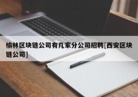 榆林区块链公司有几家分公司招聘[西安区块链公司]